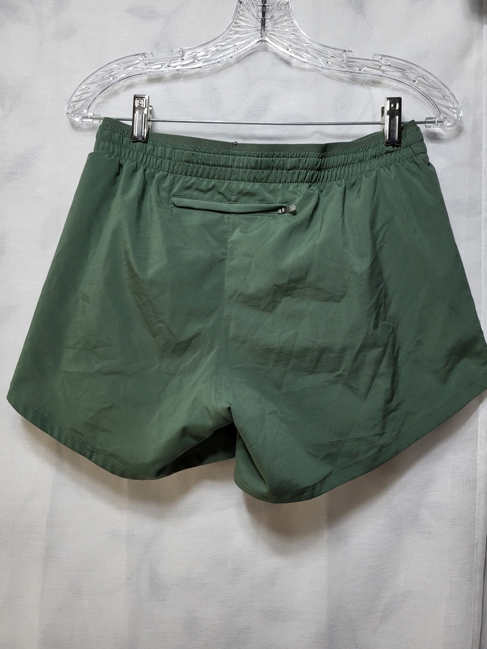 Nike Olive Green Women's Athletic Running Shorts - Picture 3 of 8